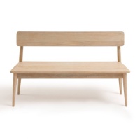 Скамья Из массива дуба для прихожей Nato единый размер бежевый LA REDOUTE INTERIEURS  фото, kupilegko.ru